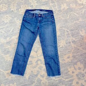 J. CREW Cropped Matchstick Jeans Size 27 Mid Rise